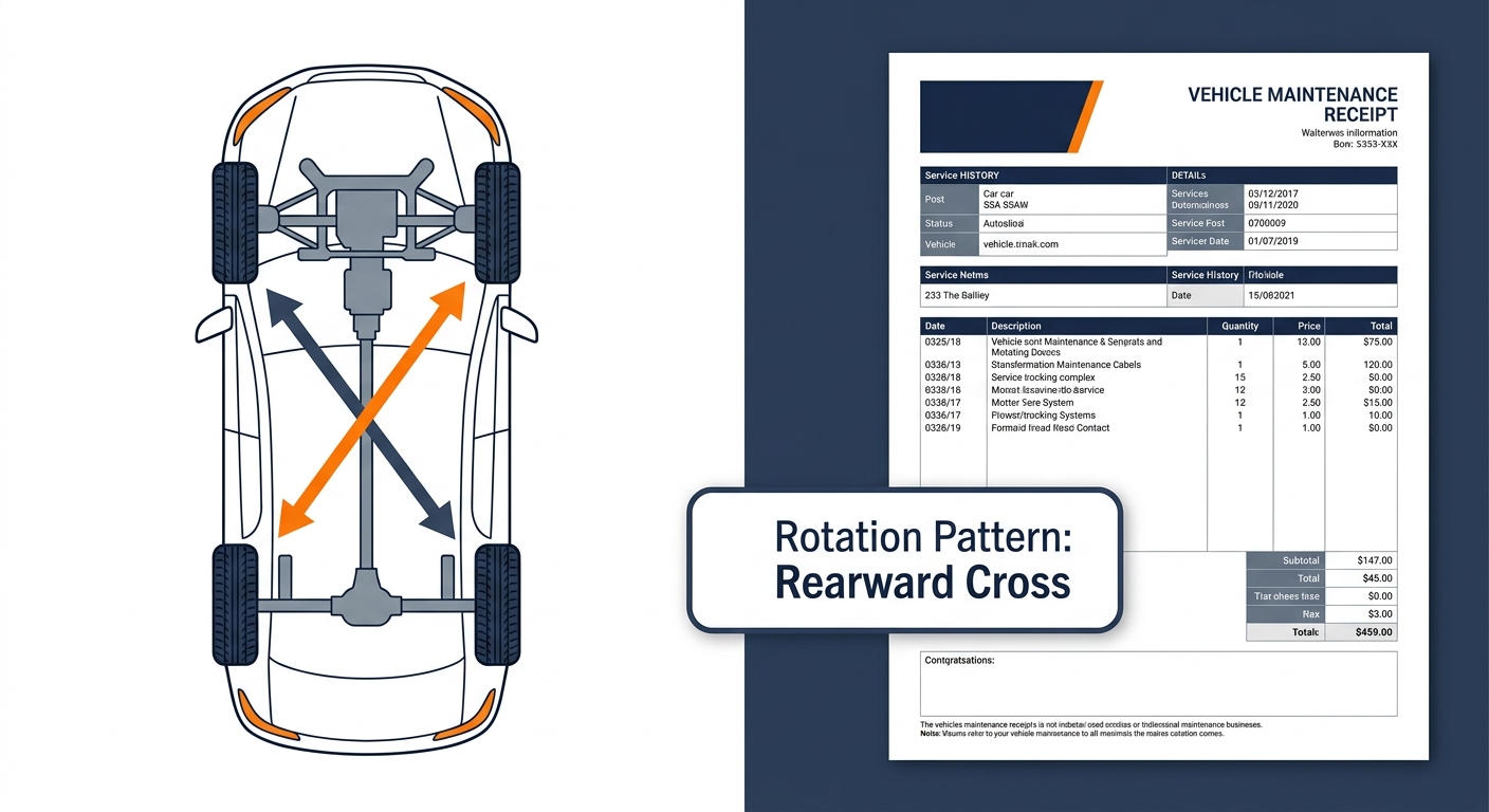 Should the service receipt list the rotation pattern used? | Guntersville Chevrolet