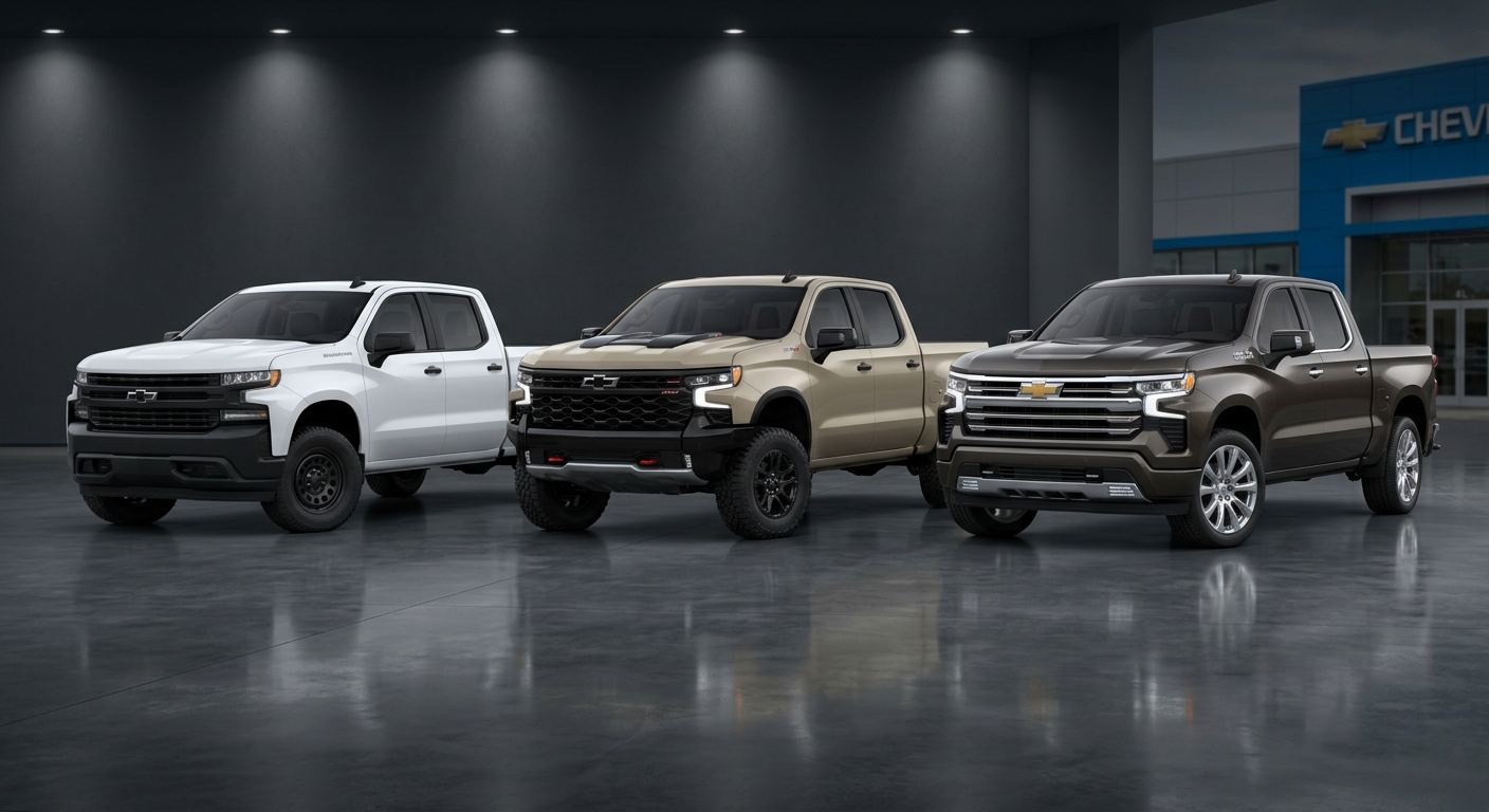 What Are the Different Trim Levels for the 2026 Silverado 1500? | Guntersville Chevrolet
