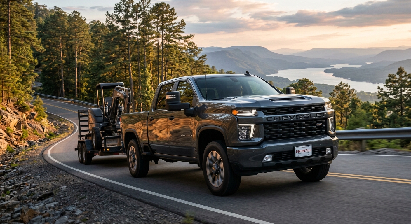 What is the maximum towing capacity of the 2026 Silverado 1500? | Guntersville Chevrolet