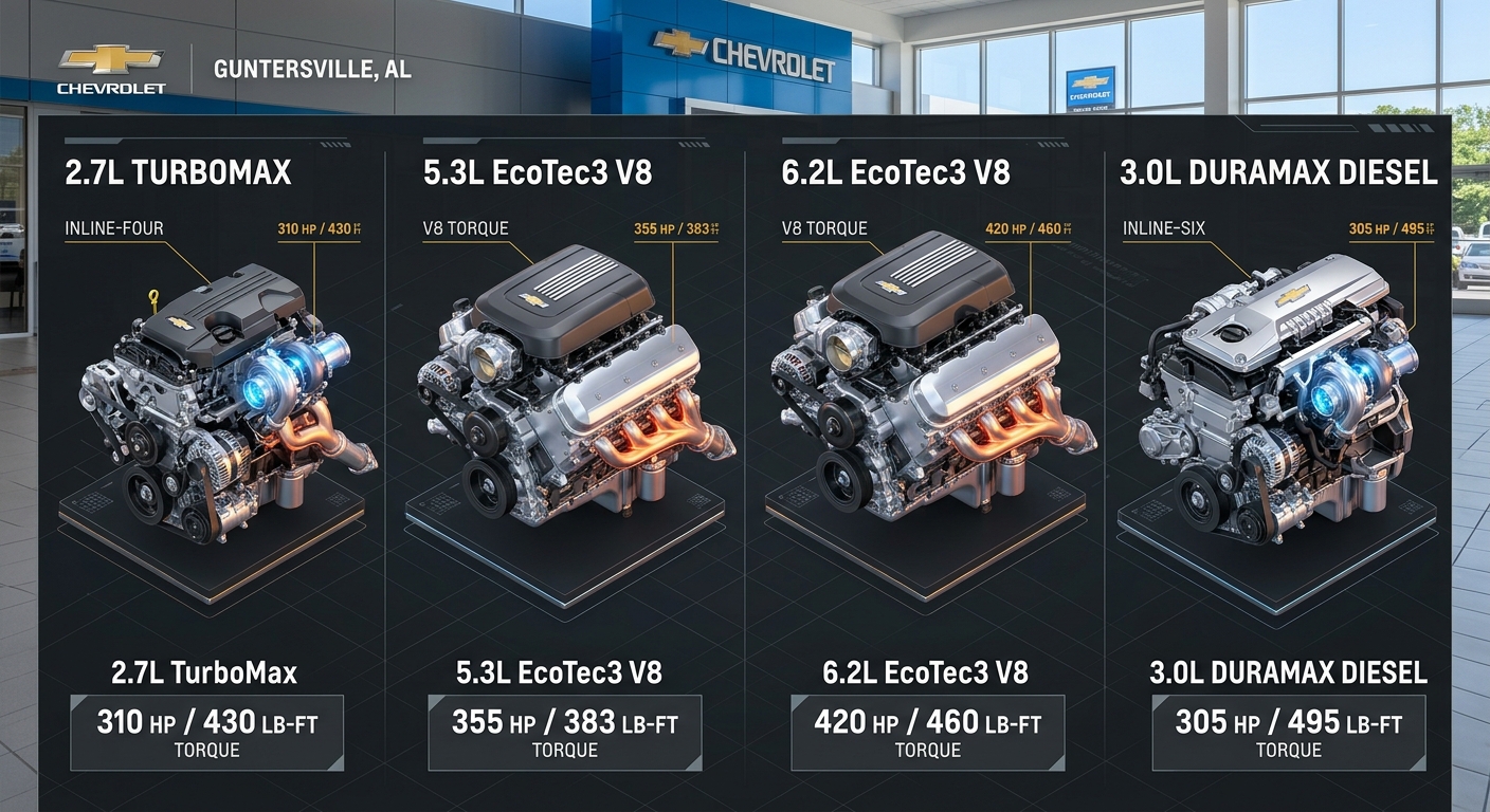 What You Need to Know About the 2025 Chevy Silverado 1500 and HD Engine Lineup | Guntersville Chevrolet