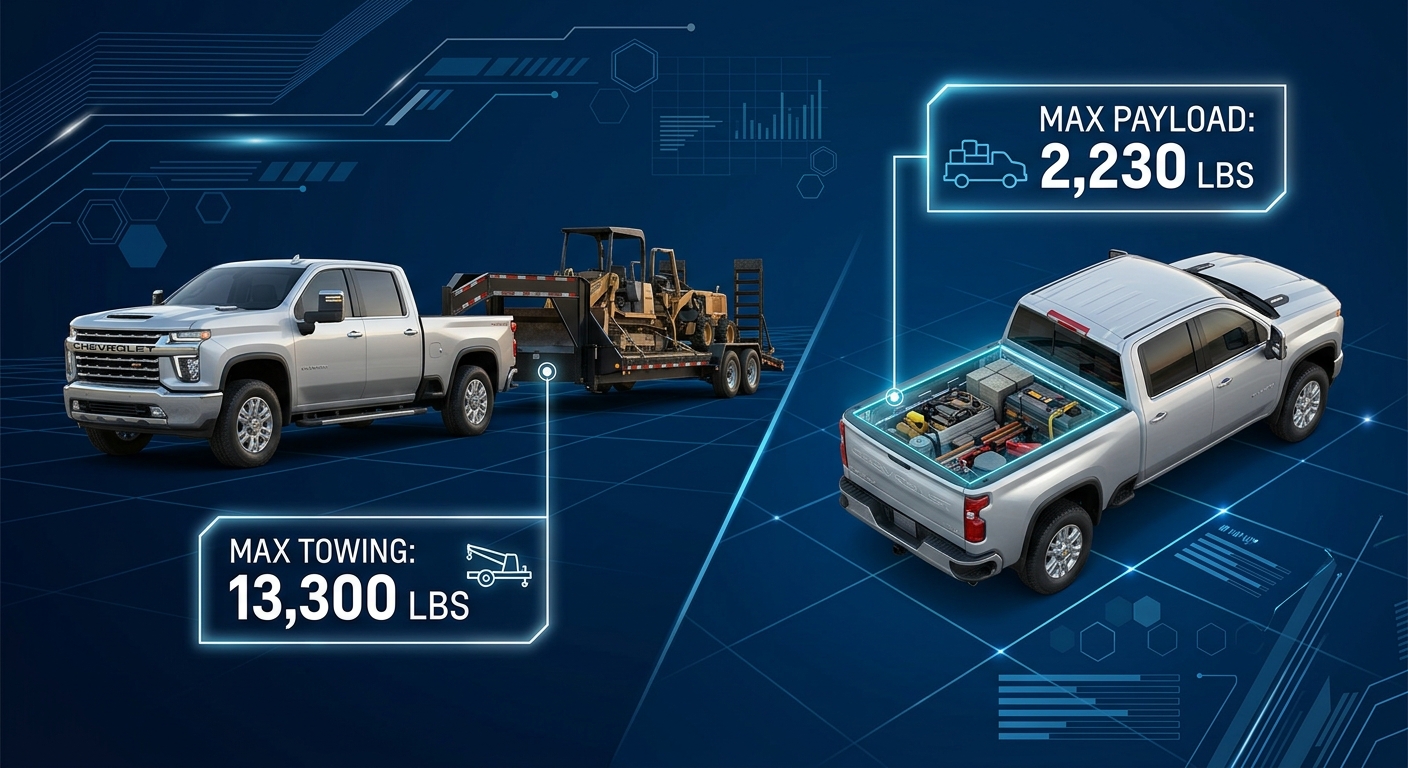 What Are the Towing and Payload Capacities of the 2026 GMC Sierra 1500? | Newton Chevrolet GMC