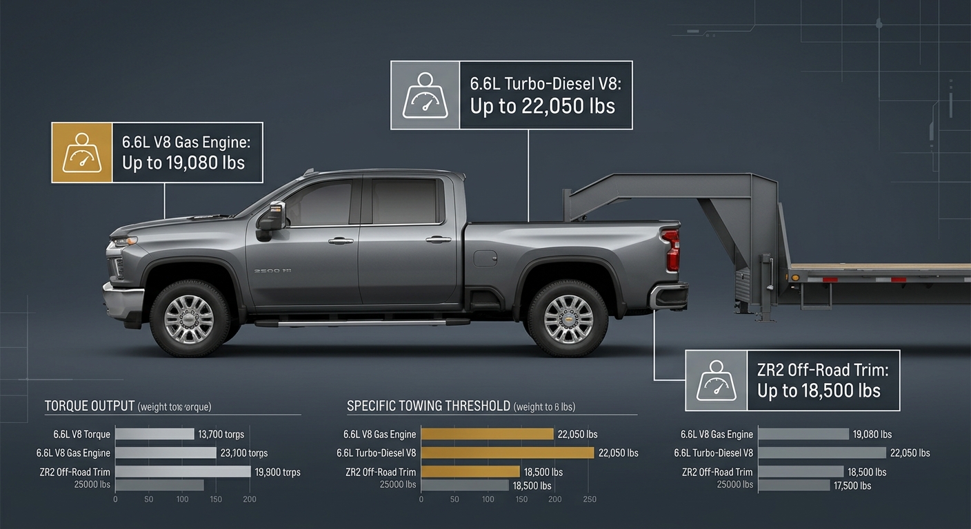 What Are the Towing Capacities of the 2026 Silverado 2500HD Trims? | Newton Chevrolet of Russellville