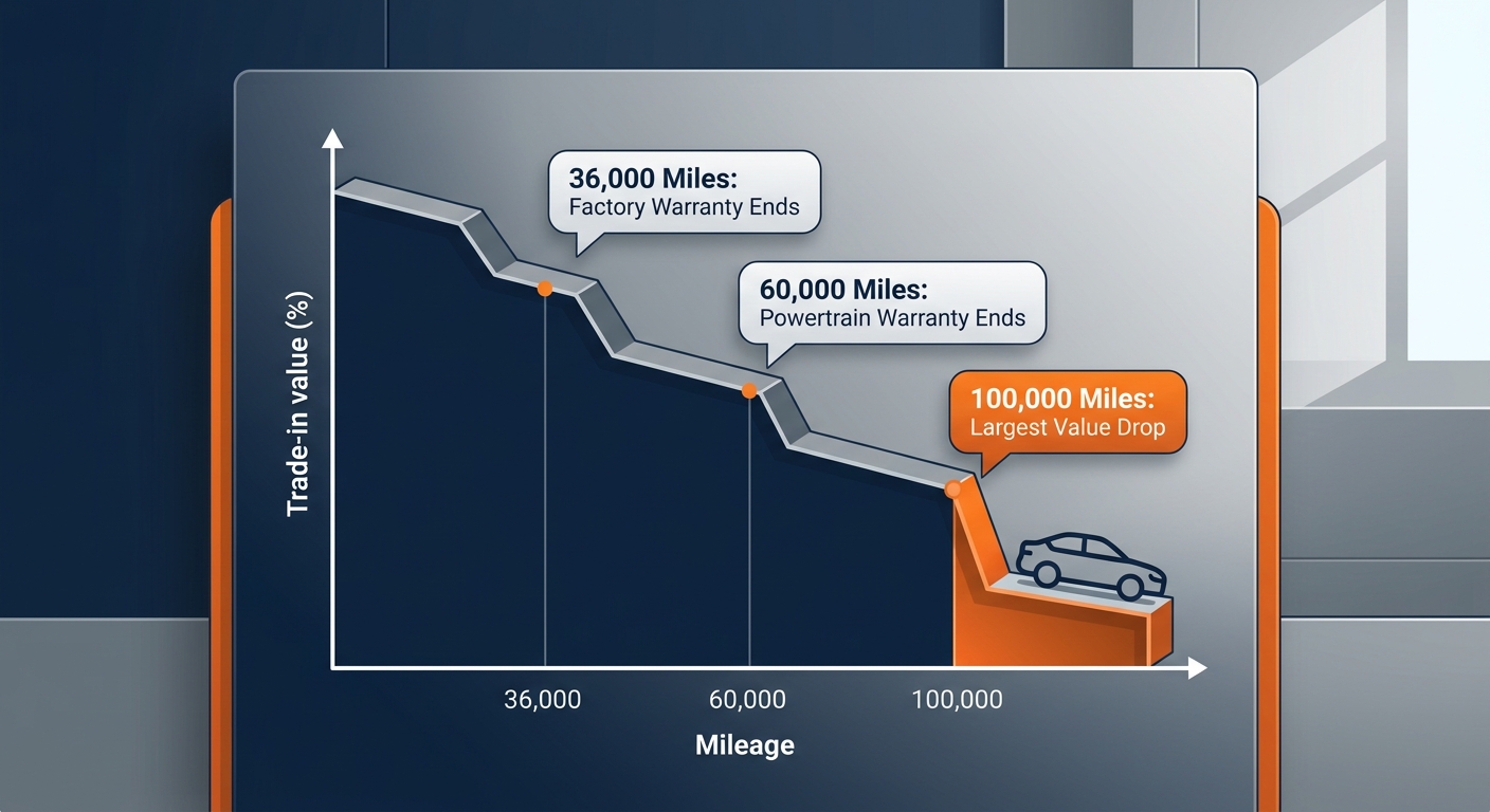 At What Mileage Milestone Does a Car's Trade-In Value Drop the Most? | Newton Ford South
