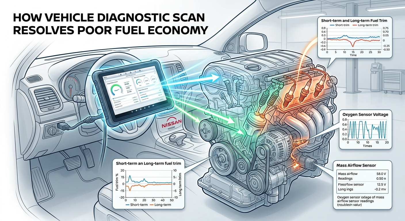 Can Diagnostic Scans Pinpoint the Real Cause of Poor Fuel Economy | Newton Nissan of Gallatin