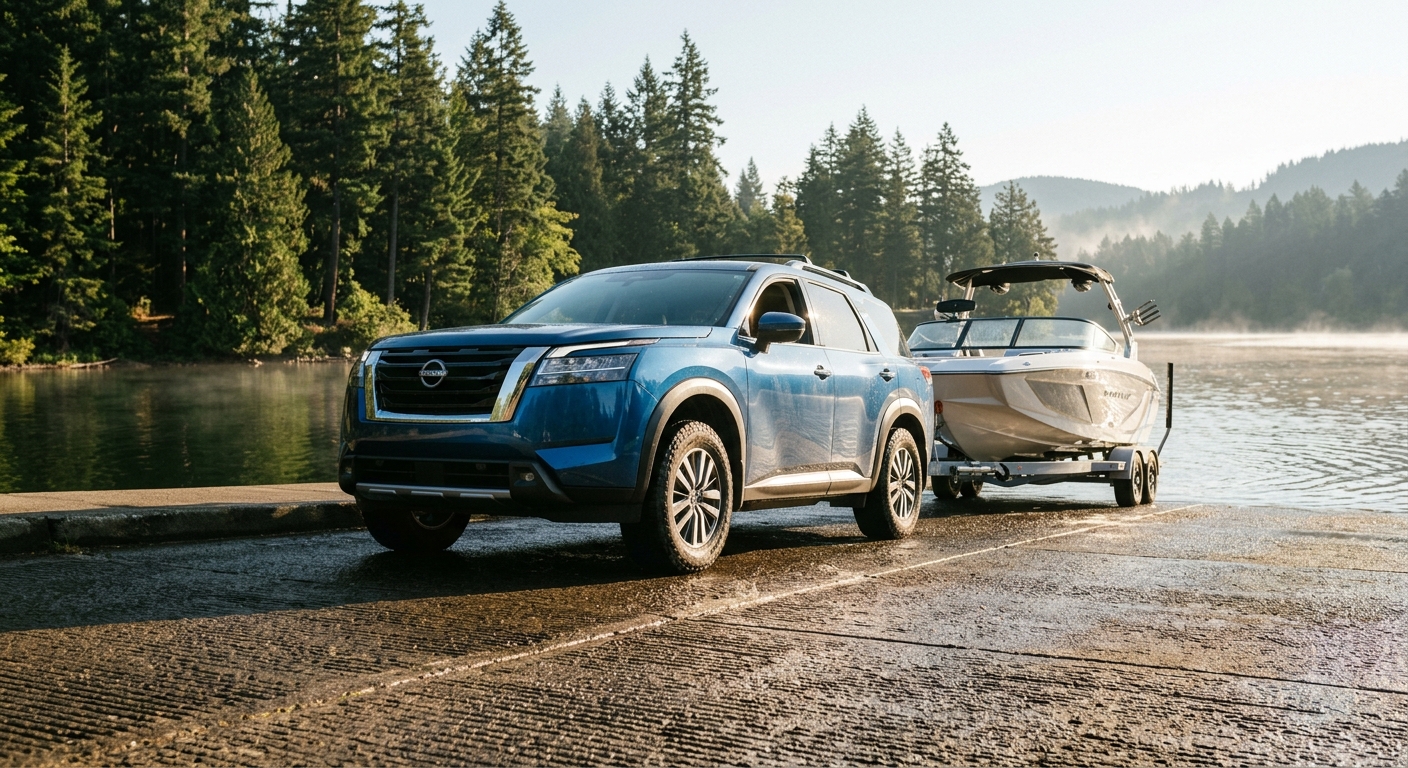 Real Talk on Towing: Why the 2026 Nissan Pathfinder Beats the Toyota Highlander at the Boat Ramp | Newton Nissan of Gallatin