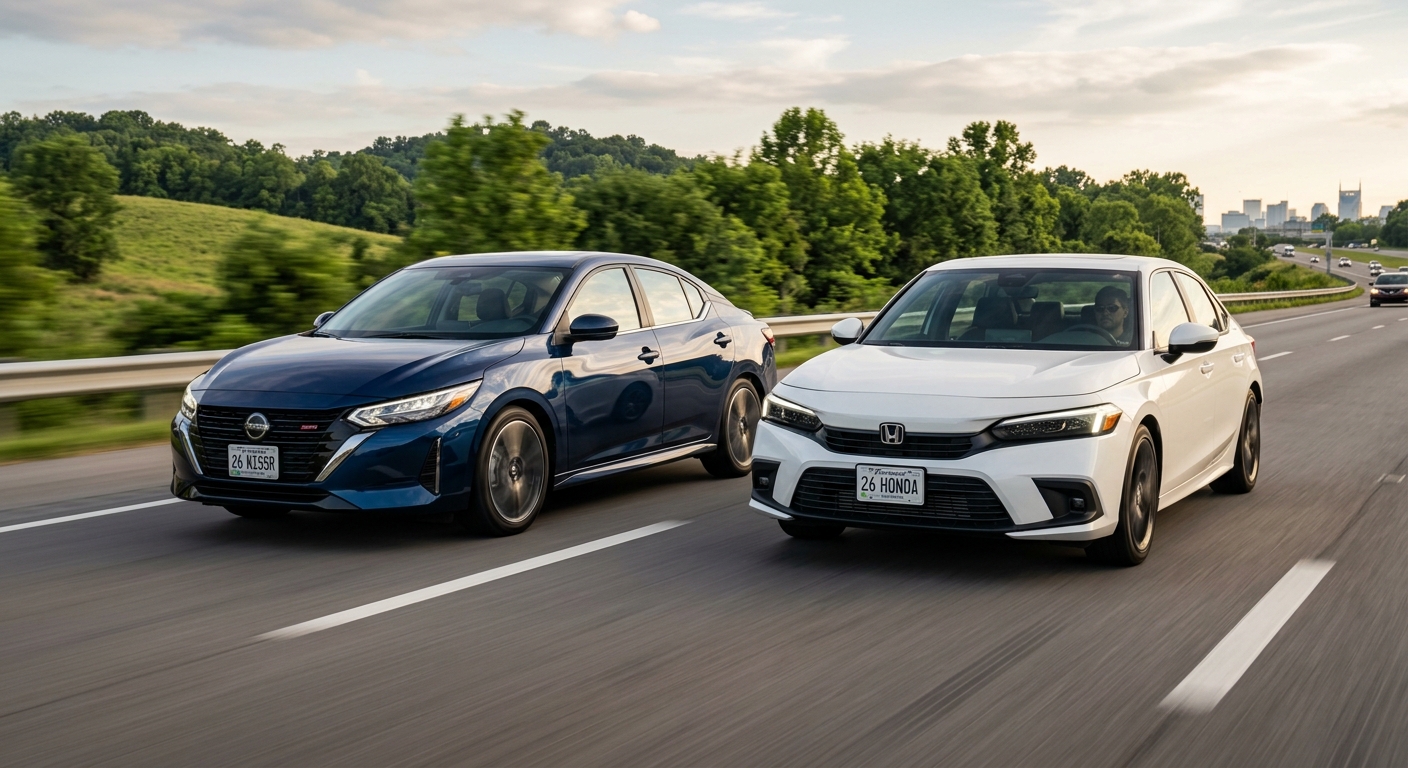 Why I Tell Compact Sedan Shoppers to Compare the 2026 Nissan Sentra and Honda Civic | Newton Nissan South
